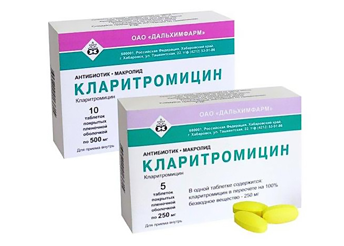 Кларитромицин Кларитромицин в таблетках