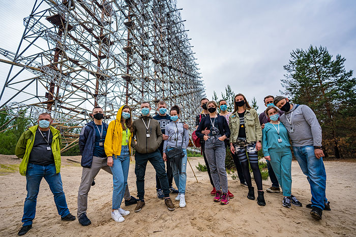 Туристы в Чернобыле